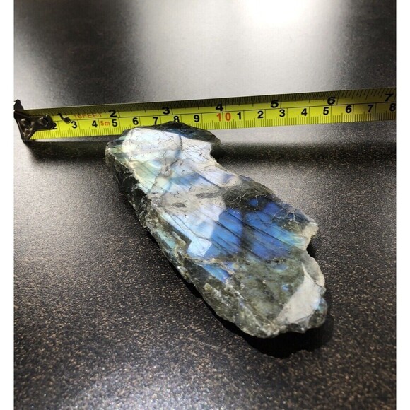 Labradorite One Side Polished Flash Stunning Colors Slab Spectrolite Reiki Stone - Picture 6 of 16